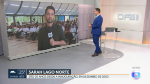 Reportagem do DF1 sendo reproduzida (Captura de tela – crédito: TV Globo)